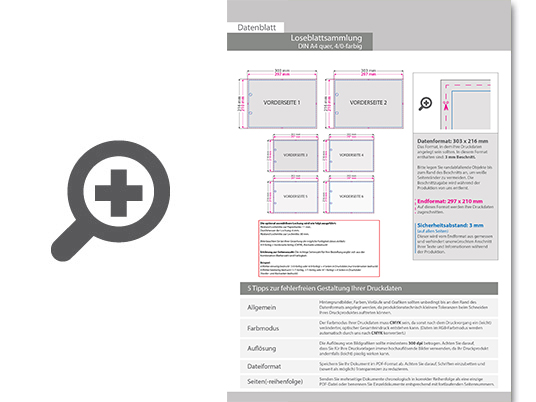 Product Bild loseblattsammlung_din_a4_quer__36_bl__tter_pro_sammlung__vorne_farbig_(4_0)