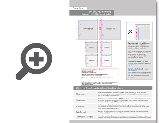 Product Bild loseblattsammlung_14_8_cm_x_14_8_cm__572_bl__tter_pro_sammlung__vorne_farbig_(4_0)